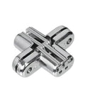 Bearing Hinge For Doors With Ball Bearings Durable Zinc Alloy Hidden Hinge 8 By 42 Mm Invisible 180 Degree Folding Door Hinge Silver front view