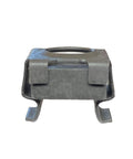Heavy Duty 12-24 Threaded Cage Nuts For Server Equipment Cabinets 100 Pack Black Oxide Steel Snap Fastener Hardware showing a side view of the snap fastener.