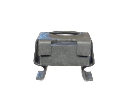 Heavy Duty 12-24 Threaded Cage Nuts For Server Equipment Cabinets 100 Pack Black Oxide Steel Snap Fastener Hardware showing a side view of the snap fastener.