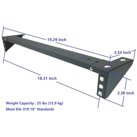 Ready To Roll 1U Vertical Wall Mount Rack For 19 Inch Network Gear Rock Solid Steel Bracket For Switches Routers Firewalls Patch Panels Straight Out The Box With Zero Assembly Required Just Drill And Go