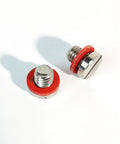 2 Pack Stainless Steel Drain Screw Plug And Gasket Kit for Outboard Lower Unit built to last, showing 304 stainless steel plugs
