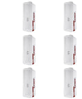 Heavy Duty White Fire Extinguisher Cabinet With Hammer Attachment For 10 Lb Tank Weather Resistant Outdoor Box Surface Mount Zero Hassle Durable Safety Housing displayed in multiple angles.