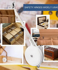 Soft Close Toy Box Hinges With Lid Stay For Wooden Boxes Cedar Chests Storage Trunks And Benches 10-18 Lb Lid Support