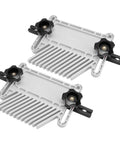 Snag This Adjustable Abs Featherboard For Hardwood Projects Rock Solid Dual Lock Holds Your Stock Steady On The Bench Slides Right Into Any 3 8 Or 3 4 Inch T Track Rail Pro Level Grip For Table Saw Router And Band Mill Jobs - two ABS featherboards with black knobs and adjustable features