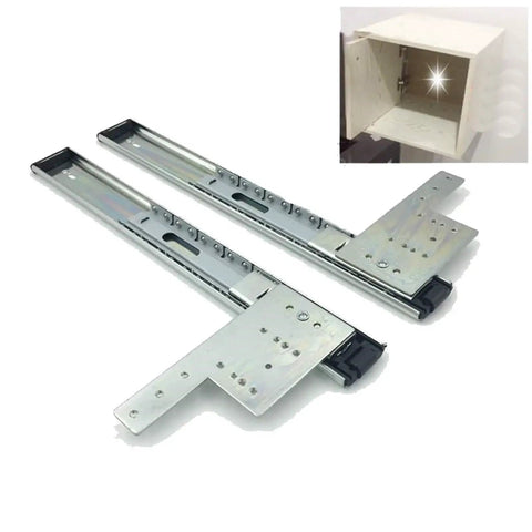 Heavy Duty Hidden Drawer Slides For Wardrobe And Wine Cabinet Rolling Smooth As Butter With Full Extension Metal Tracks.