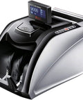 Boss Level Money Counter With UV MG Counterfeit Detection, featuring an LCD panel and bill feeder for cash counting.