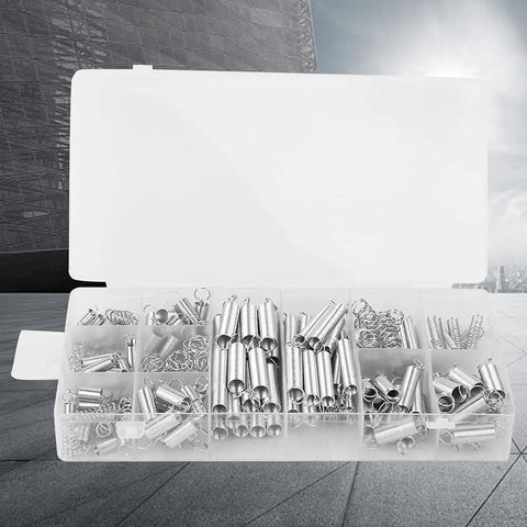 Dude, grab this epic 200pc Spring Assortment Set for home hacks and auto gigs! Featuring tension and compression springs in all sizes to fix stuff fast without hunting around. This ultimate kit is a total game changer for any DIY wizard or mechanic who, 200pc steel springs in clear plastic storage box