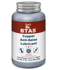 BTAS Copper Anti-Seize Lubricant bottle, 8 oz, automotive high-temp anti-seize, front view