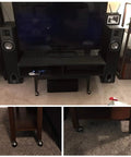 Living room setup with furniture on Four Pack 2 Inch Stem Casters With Antique Ball Wheel And Insert Sockets For Sofas, Chairs, And Cabinets