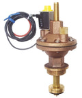 AB075B Compact Brass Valve Actuator For Automatic Irrigation Conversion With Flow Adjustment Screw and wiring detail