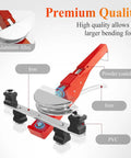 Hand Tube Bending Kit with Ratcheting Tubing Bender and Reverse Bending Attachments, highlighting material components.