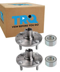 Two Piece Front Passenger Wheel Bearing And Hub Kit For 2001 2006 Hyundai Elantra Includes Front Bearings And Hubs Easy DIY Install Ready To Roll Replacement Set product image