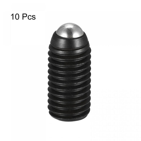 Ball Point Set Screws M12 X 25mm High Carbon Steel Hex Socket Grub Screws With Spring Ball Plunger 10 Pack displayed