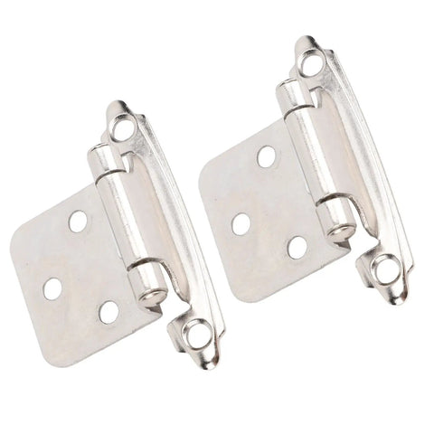 Self Closing RV Cabinet Hinge Half Inch Overlay Steel Durable For RV Boat Kitchen Bathroom Doors Easy Install Erosion Proof Wear Resistant