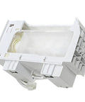 Replacement Ice Maker Assembly For W10873791 Fits W10760070 W10798411 W10847507 W11130444 W11646278 DIY Friendly Easy Install Ice Machine Kit For Refrigerator Accessories, white ABS