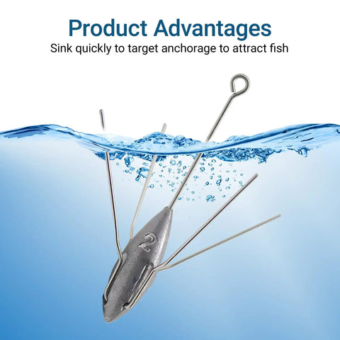 5 Pcs 2 Oz Lead Sinker Weights For Surf And Saltwater Fishing, Long Tail Spider Sinkers Designed For Crappie Catfish And Beach Ocean Casting