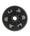 Smooth Operator Centrifugal Clutch For Go Karts And Mini Bikes Featuring 5/8 Inch Bore 10 Tooth Build showing steel construction and 6 springs.