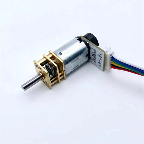 Awesome DIY Balance Car Motor DC Gearbox GA12-N20 with wiring, suitable for robots and automation, features high torque.