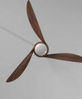 Light Wave 52 Inch Ceiling Fan With LED Light Kit In Distressed Koa Finish, Remote Controlled Three Speed Fan And Full Range Dimmer