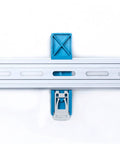 High Efficiency AC DC Din Rail Power Supply 15 Watts 5 Volts 3 Amps Wide Input Range mounted on standard DIN rail.