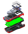 Exploded view of 2 In 1 Oscilloscope Multimeter With 2.8 Inch IPS Display 9999 Counts 10MHz Bandwidth 48MSa Per Sec Real Time Sampling