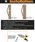 Installation guide for Leather Drawer Pulls 5 Pack, 5 Inch 128mm Leather Handles Knobs For Cabinets Drawers Dressers And Bathroom.