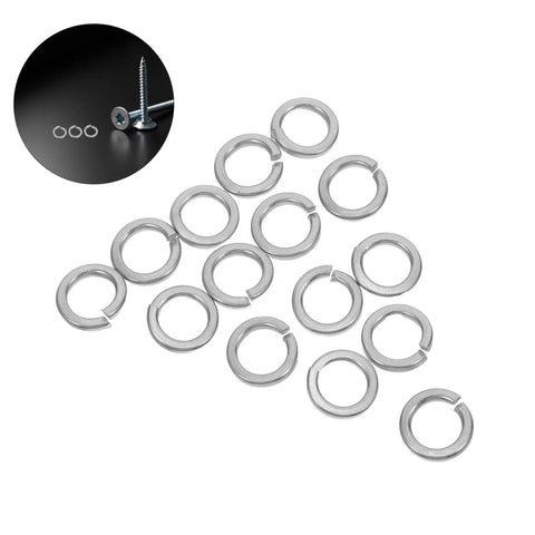 Premium Industrial Heavy Duty Split Lock Washers M10 Bright Silver Stainless Steel 100 Pack for bolts and screws