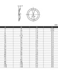 Box Of 129 Wave Washers And Spring Washers Set In Black Elastic Metal Gasket Assortment For M3 To M24 Bolts, Durable And Easy To Install, Perfect For Electrical, Automotive And Marine Applications. dimension chart for wave washer sizes and thickness
