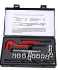 Top Notch 17 Pc Stainless Steel Thread Repair Kit With Heavy Duty Helicoil Inserts For Stripped Bolts Screws And Nuts Durable Fix It Yourself Tool Set That Never Fails On Cars Or Home Projects, open case