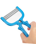 Four Piece Manual Facial Hair Remover Kit For Women With Portable Spring Epilator And Stainless Steel Coils For Chin And Neck Hair Removal Precision Threading Tool For Everyday At Home Grooming No Fuss Quick Touchups, blue plastic handle