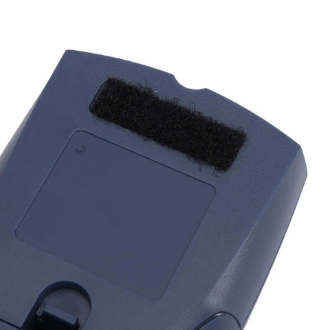 Close-up of the back of the ViaGasaFamido Stud Finder Wall Scanner with LCD Display for Live Wire and featuring a velcro strip.