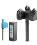 CNC Spoilboard Surfacing Router Bit With 1/4 Inch Shank 1-1/2 Inch Cutting Diameter 3 Wing Carbide Insert Slab Flattening Bit