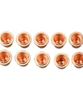 10 copper nozzles from 20 Pieces Pro Grade Plasma Electrode Tips And Nozzles Kit 0.9mm For IPT40 Torch And IPT60 PT40