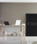 Fireproof And Waterproof Home Safe With Keypad Lock, 2.2 Cu Ft Large Lock Box Cabinet Safe, Solid Steel Construction, in office setting