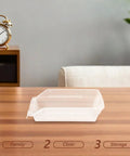 Two Pack Portable White Plastic Pill Organizer Boxes With Space Saving Design And Clear Visibility Featuring Transparent Label Holder For Easy Medication Sorting Ideal For Home Travel Emergency Kits Clinics And Caregivers. single white plastic pill organizer box on table