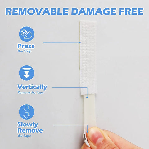 Heavy Duty Picture Hanging Strips Super Strong Removable Adhesive No Nails Damage Free Wall Hanger For Photos Frames And Posters Easy Install Holds Like A Champ Every Time