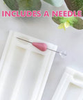 Pro Polymer Clay Bead Roller And Hole Maker Kit For Earrings And Jewelry Making, view of piercing needle on bead molds