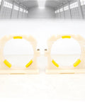 CO2 Laser Tube Holder For 80mm Diameter Tubes Flexible Plastic Mount With No Brainer Install And Rock Solid Support For 80W To 180W Glass Tube Laser Cutting Machines, front view
