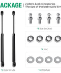 Beefy Yet Reliable 20 Inch 40 Lbs Gas Spring Struts Prop Shocks For Tonneau Cover RV Door Bed Camper Shell 2 pack with accessories