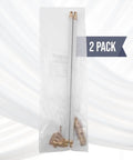 Heavy Duty Swivel Sash Curtain Rods 21 To 38 Inch Telescopic Set Of 2 Built Different with solid alloy hardware in packaging.