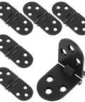 6 Pack Small Aluminum Alloy Folding Table Hinges For Tabletop Cupboard And Cabinet Use Black Finish Easy Install Durable Hardware