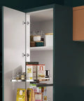 Quick Fix Clip On Full Overlay Cabinet Hinges delivering smooth concealed hardware for frameless furniture in kitchen cupboard.