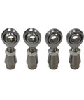 Heavy Duty Chromoly Half Inch Heim Joint Kit For Utvs Suspension and Rock Crawling includes four durable tie rod ends.