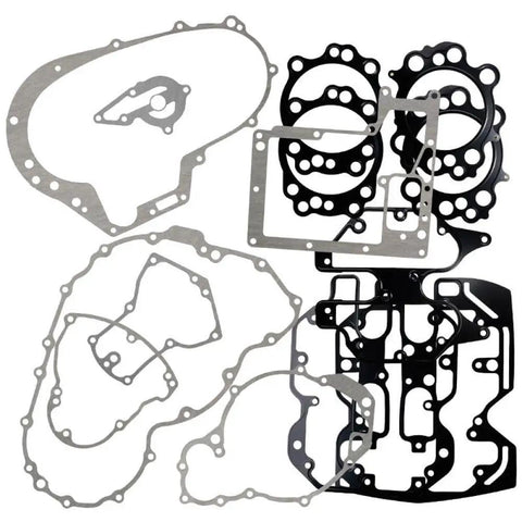Premium Motorcycle Engine Cylinder Crankcase Cover Gasket Full Set For Yamaha XV1600 Road Star 1600 99 To 03 with various seal types.