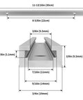 12 Inch Aluminum T Track Rails Set Of 2 With Double Cut T Slot For Woodworking Jigs And Fixtures Predrilled Mounting Holes