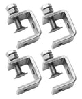 Heavy Duty Stainless Steel C Clamps For Welding And Construction Projects Secure Grip 16-25Mm Silver Finish durable SS304 metal clamps set.