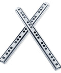 Two Way Drawer Slides 7.16 Inch Heavy Duty Steel Ball Bearing Rails With Soft Close For A Smooth Drawer Glide Zinc Plated Anti Rust Durability Cabinet Drawer Sliders Built For Kitchen Office Workshop Workhorse, crossed pair