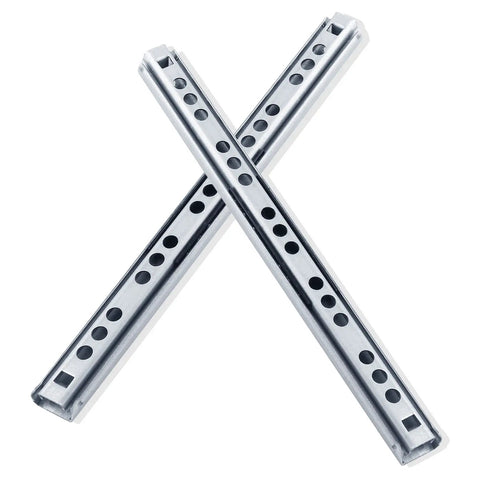 Two Way Drawer Slides 7.16 Inch Heavy Duty Steel Ball Bearing Rails With Soft Close For A Smooth Drawer Glide Zinc Plated Anti Rust Durability Cabinet Drawer Sliders Built For Kitchen Office Workshop Workhorse, crossed pair