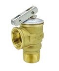 Hydro Master tankless water heater service valve kit with pressure relief, brass body and 3/4-in IPS threads