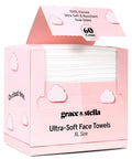 Box of Ultra Soft Disposable Face Towels For Travel Essentials On The Go Extra Large Wipes For Cleanse And Makeup Removal Highly Absorbent